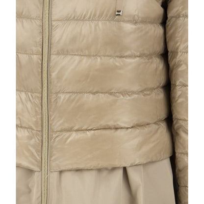 Beige Polyester Coat
