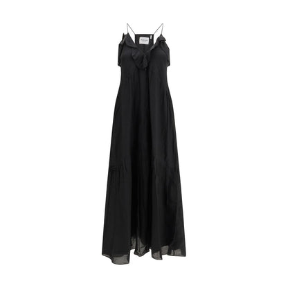 Black Cotton Casual Dress