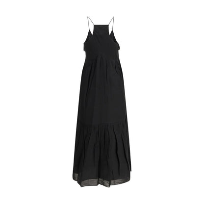 Black Cotton Casual Dress