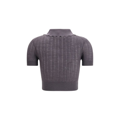 Gray Wool Top
