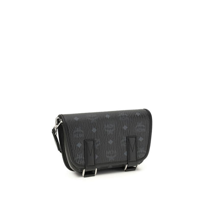 Black Fabric Shoulder Bag