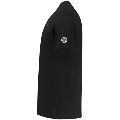 Black Cotton Men T-Shirt