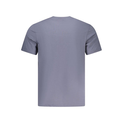 Blue Cotton Men's T-Shirt