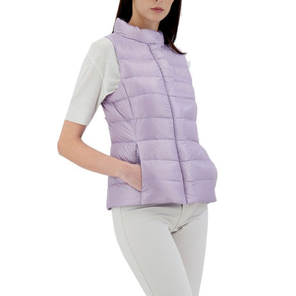 Purple Polyamide Sleveless Jacket