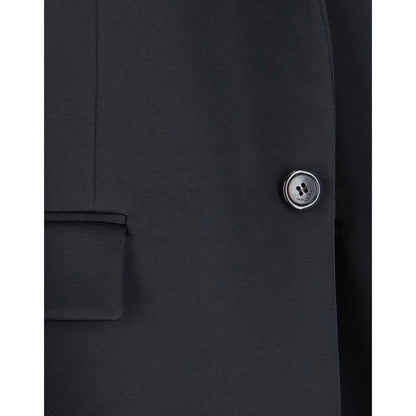 Black Acetate Coat
