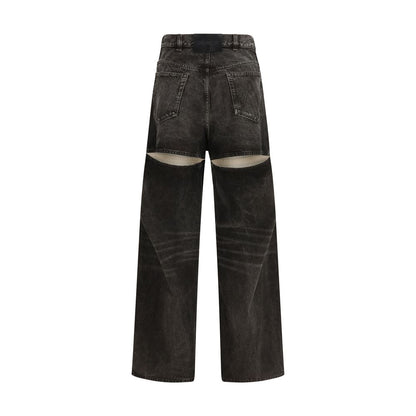 Black Cotton Jeans Denim