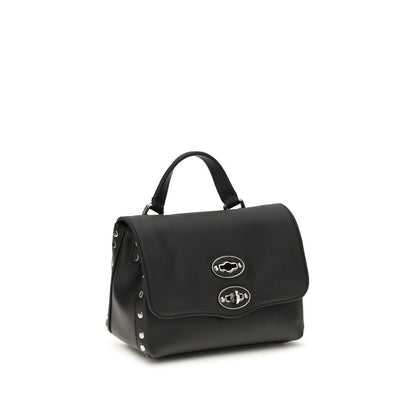 Black Calf Leather Bos Taurus Handbag