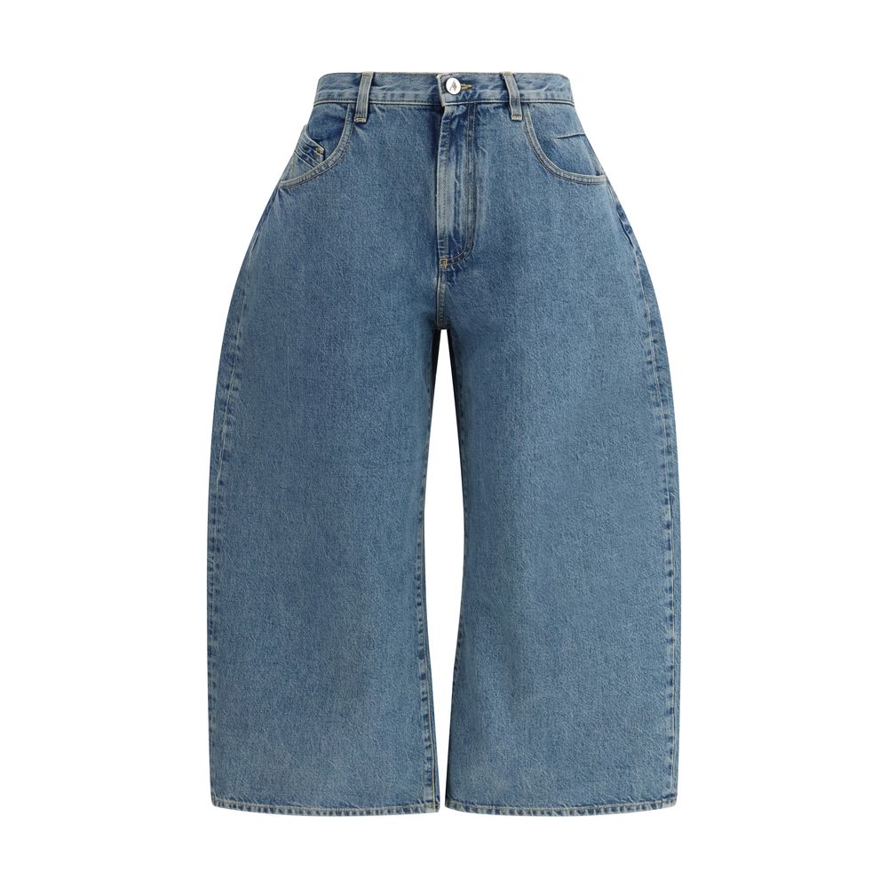 Blue Cotton Jeans Denim