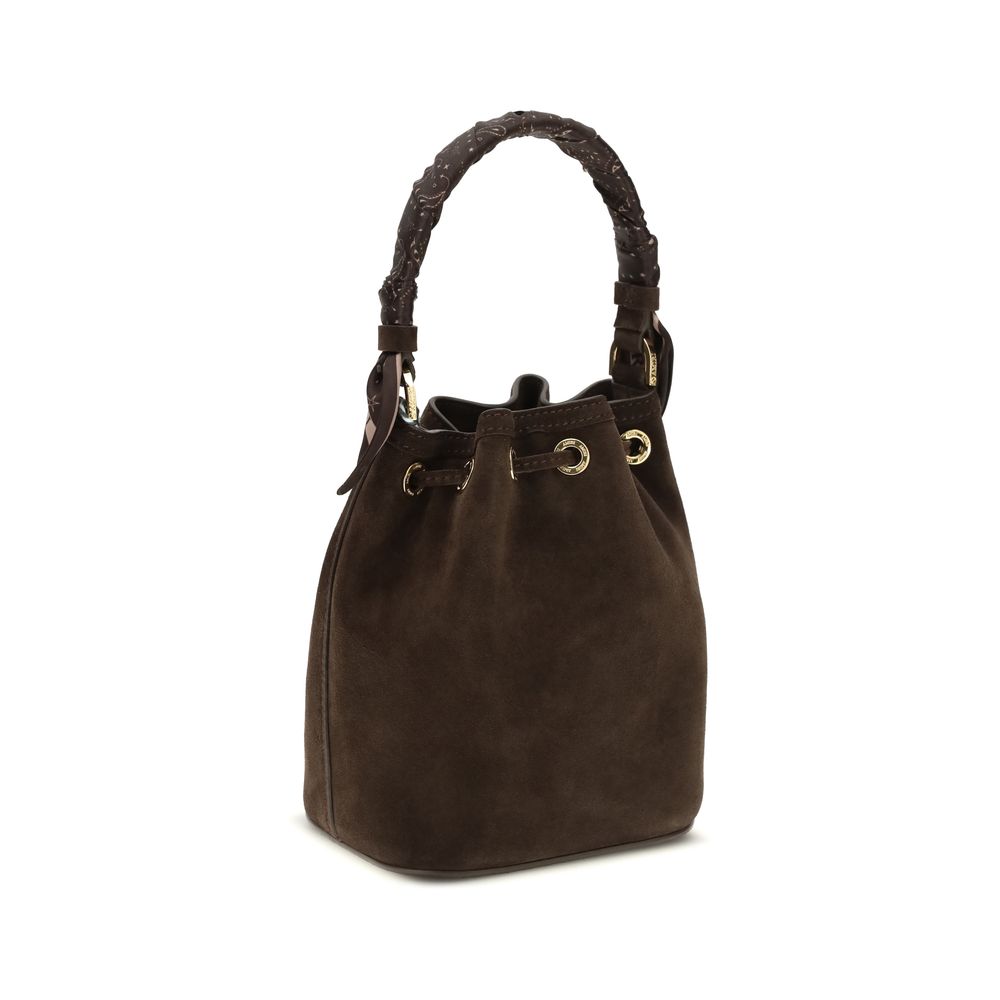 Brown Calf Leather Bos Taurus Backet Bag