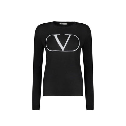 Black Virgin Wool Sweatshirt