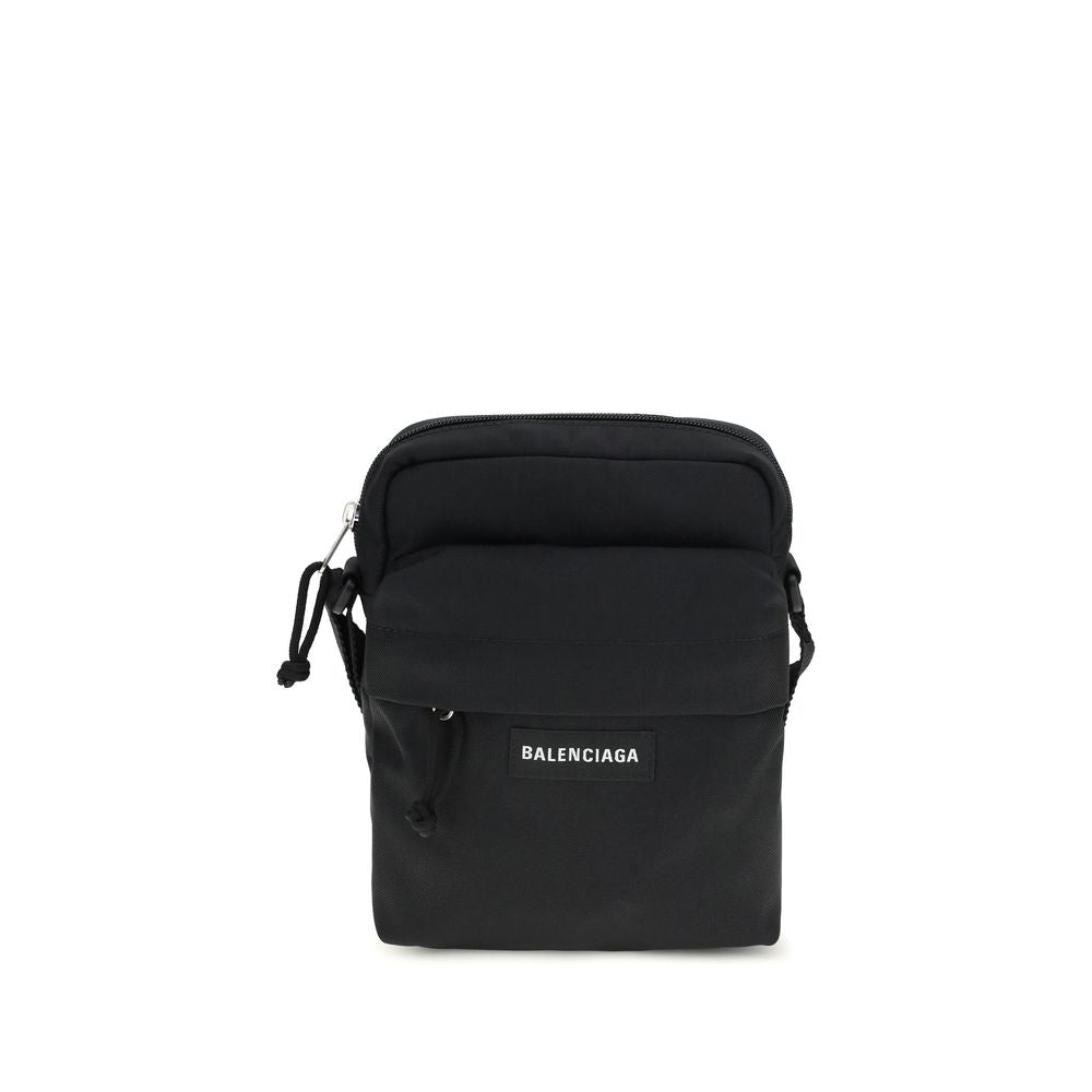Black Polyamide Shoulder Bag