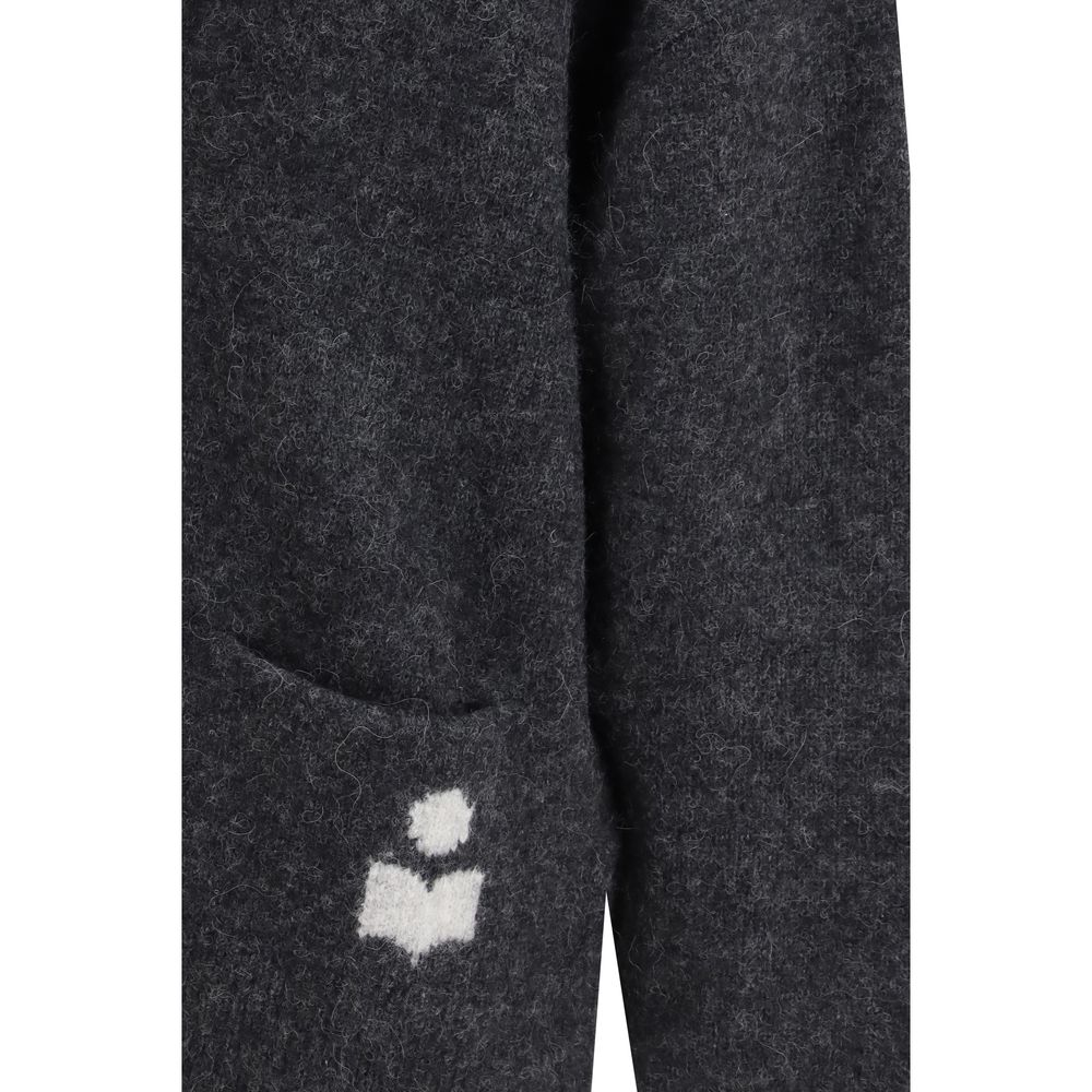 Gray Alpaca Vicugna Pacos Cardigan