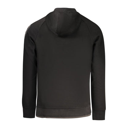 Black Cotton Men Sweatshirt