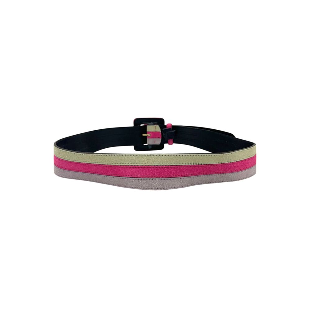 Multicolor Leather Women Belt