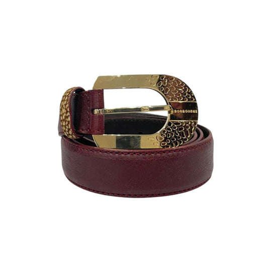 Red Leather Women Belt
