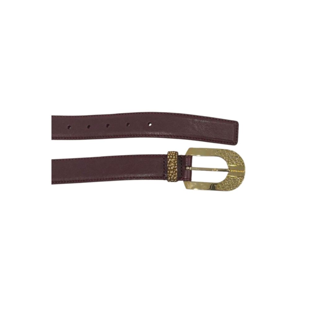 Red Leather Women Belt