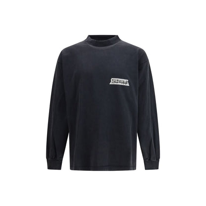 Black Cotton Sweatshirt