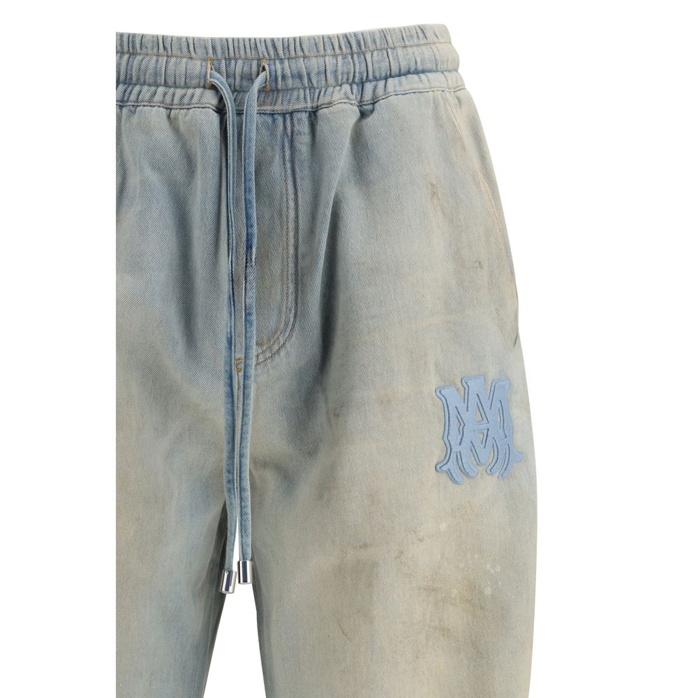 Blue Cotton Relaxed Fit Jeans