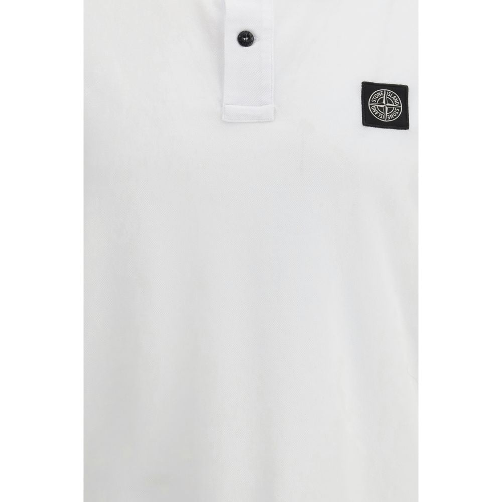 White Cotton Polo Shirt