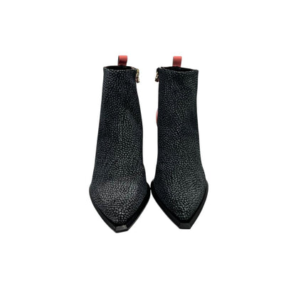 Pink Genuine Leather Women Boot