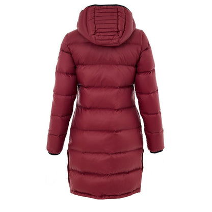 Bordeaux Cotton Full-Length Jacket