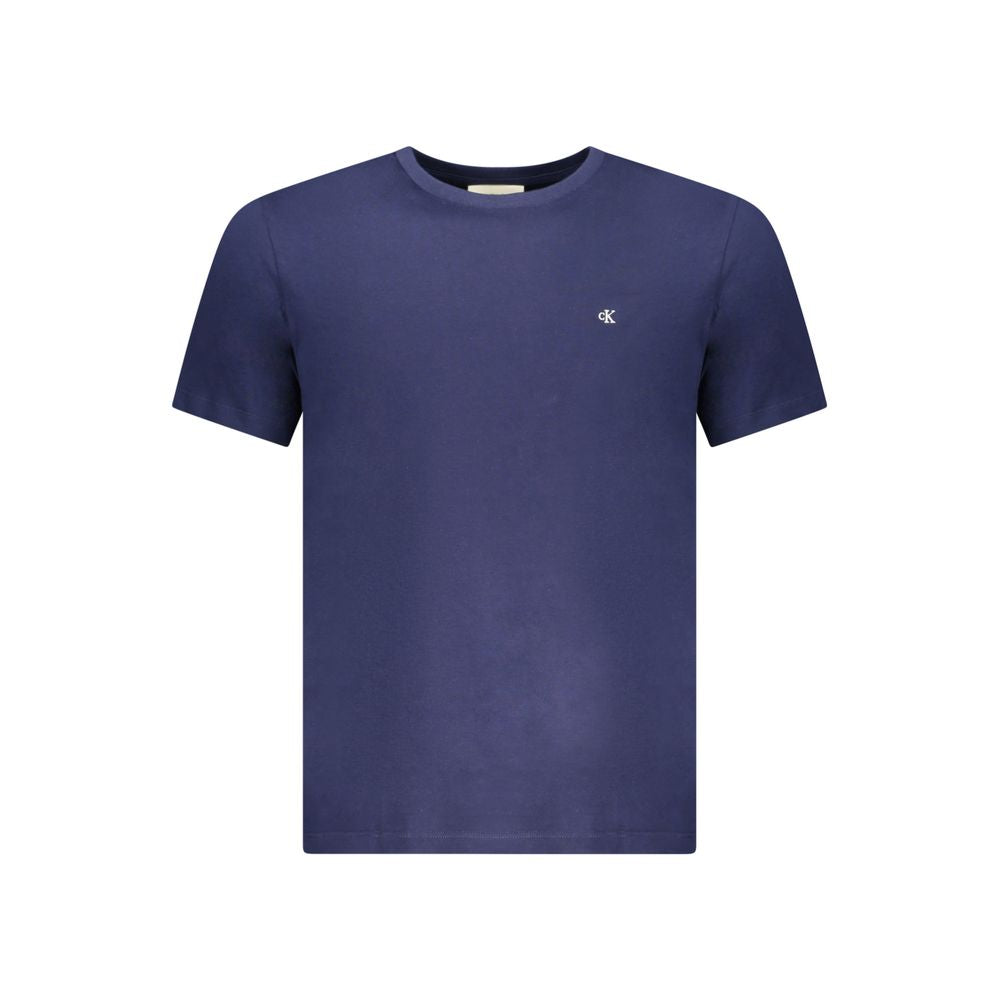 Blue Cotton Men's T-Shirt