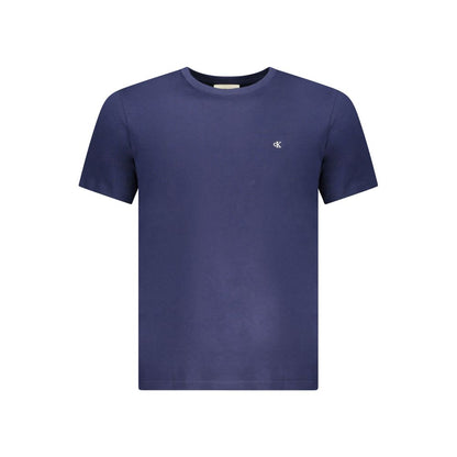 Blue Cotton Men's T-Shirt