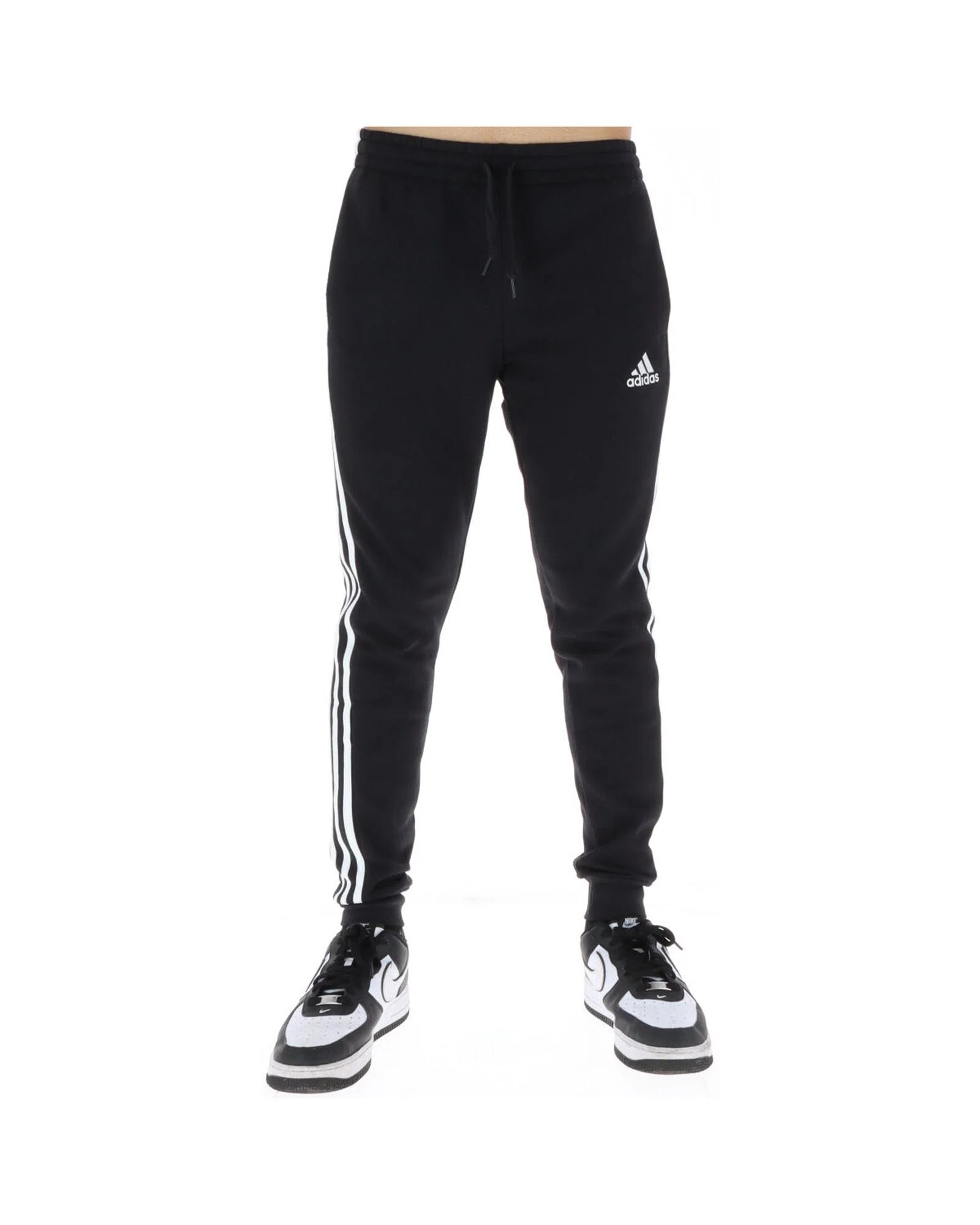 Black Cotton Athletic Pants