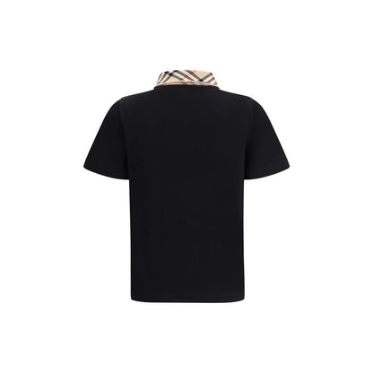Black Cotton Polo Shirt
