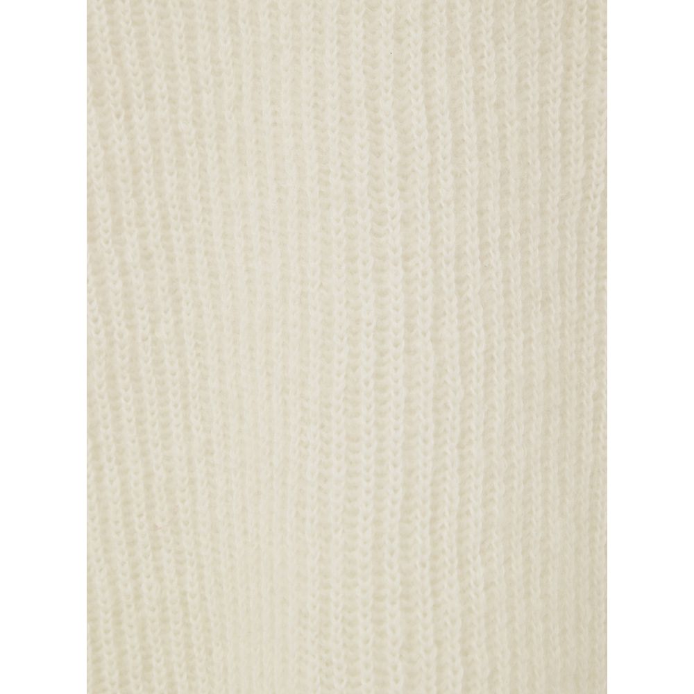 White Wool Polo Shirt