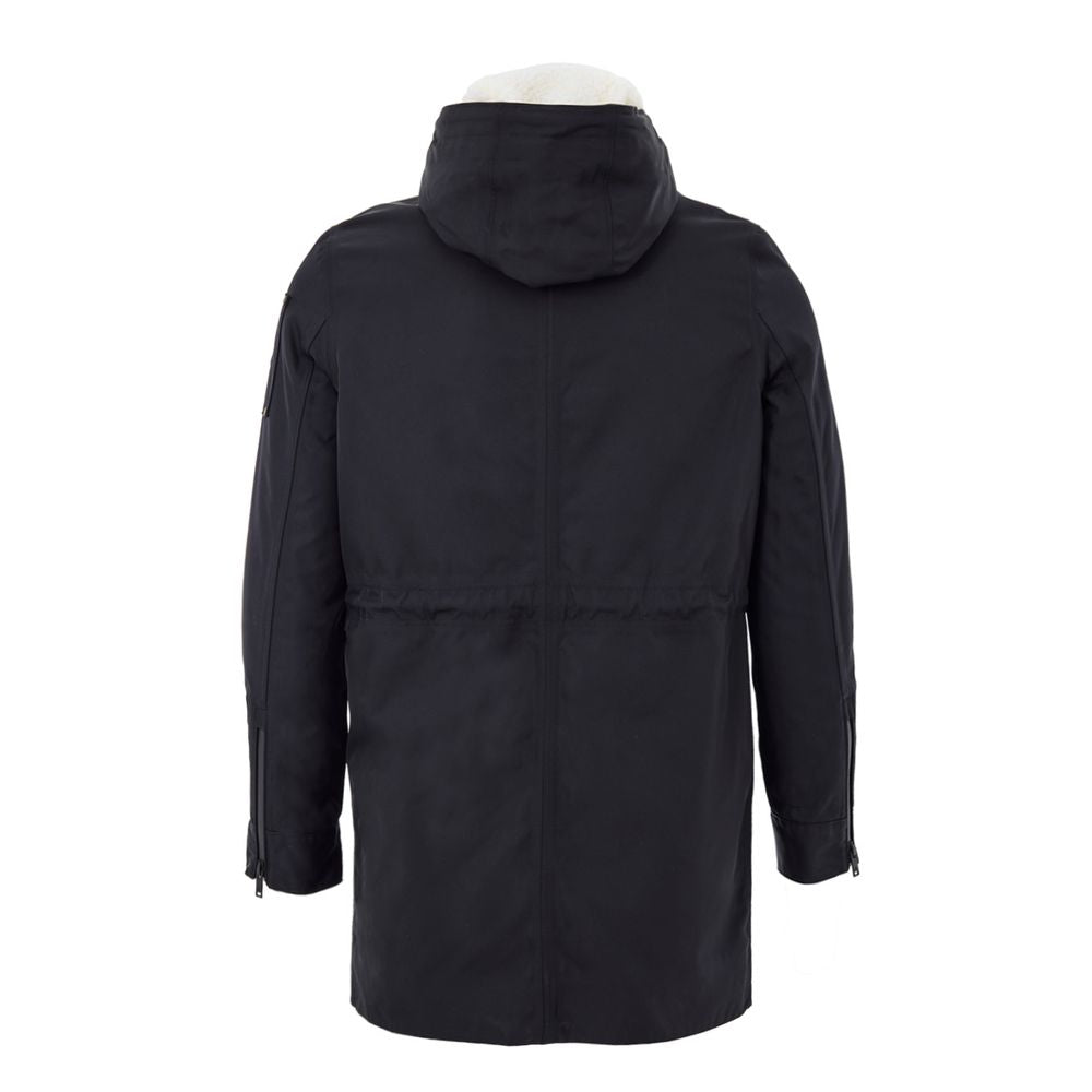 Blue Nylon Parka