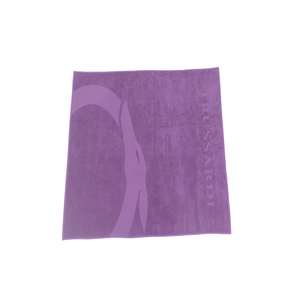 Purple Cotton Men Swim Towel