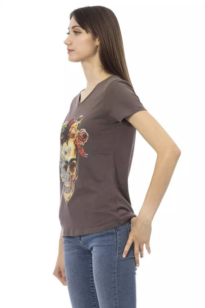 Brown Cotton T-Shirt