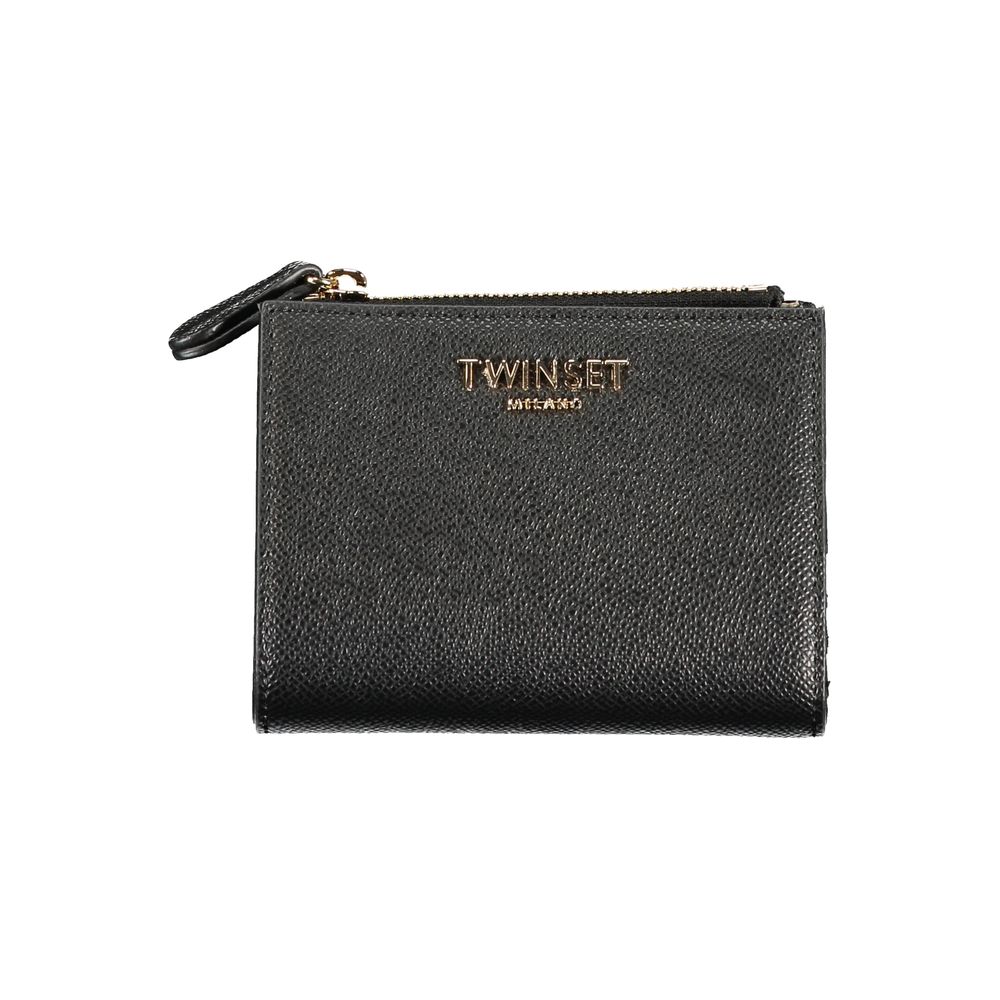 Black Polyurethane Women Wallet