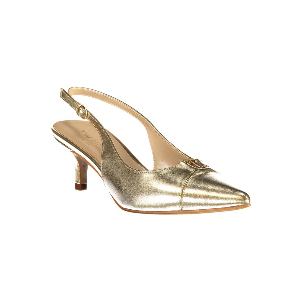Gold Leather Women's Sandal
