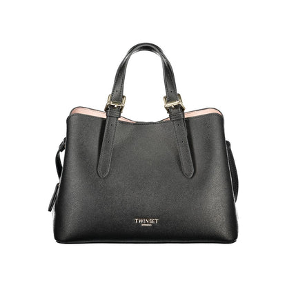 Nero Polyurethane Women Handbag