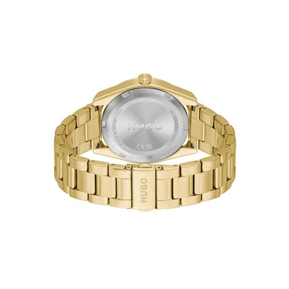 Gold Stainless Steel Dress Watch