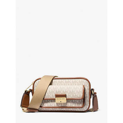 Beige Leather Crossbody Bag