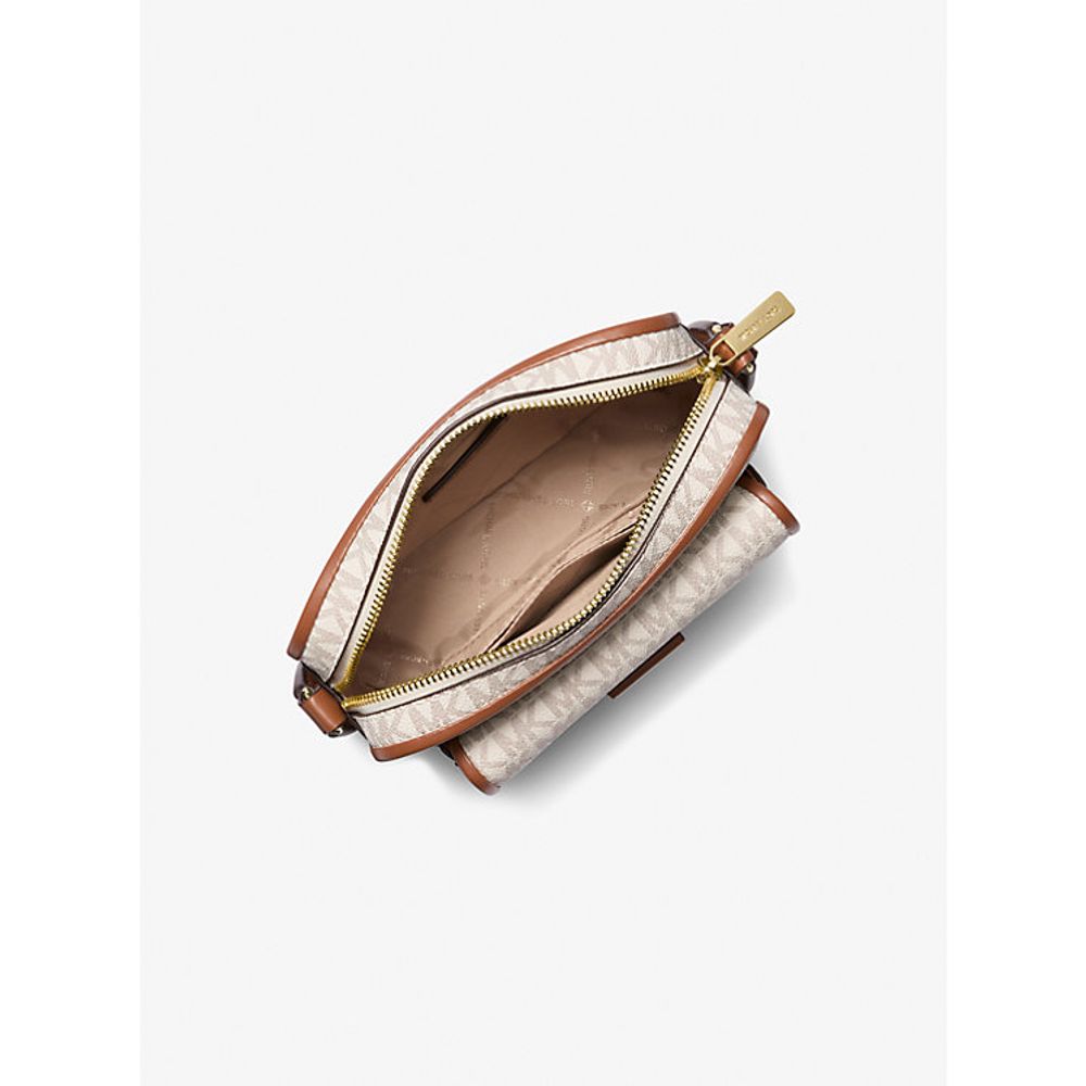 Beige Leather Crossbody Bag