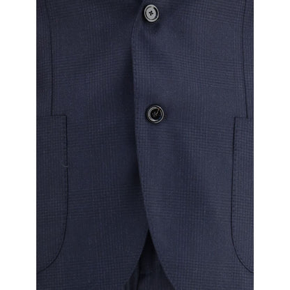Blue Wool Two-Piece Suit