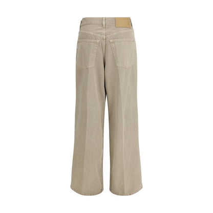 Beige Cotton Jeans Denim