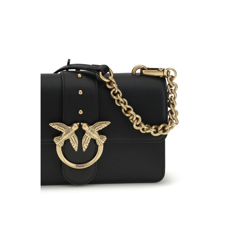 Black Calf Leather Bos Taurus Shoulder Bag