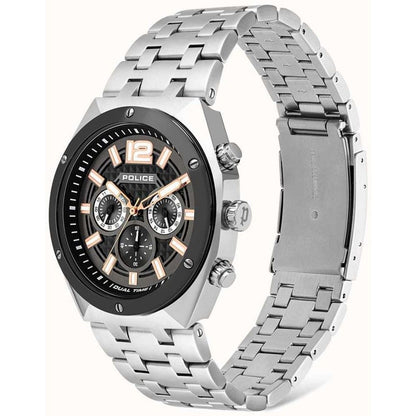 Gray Stainless Steel Dress Watch