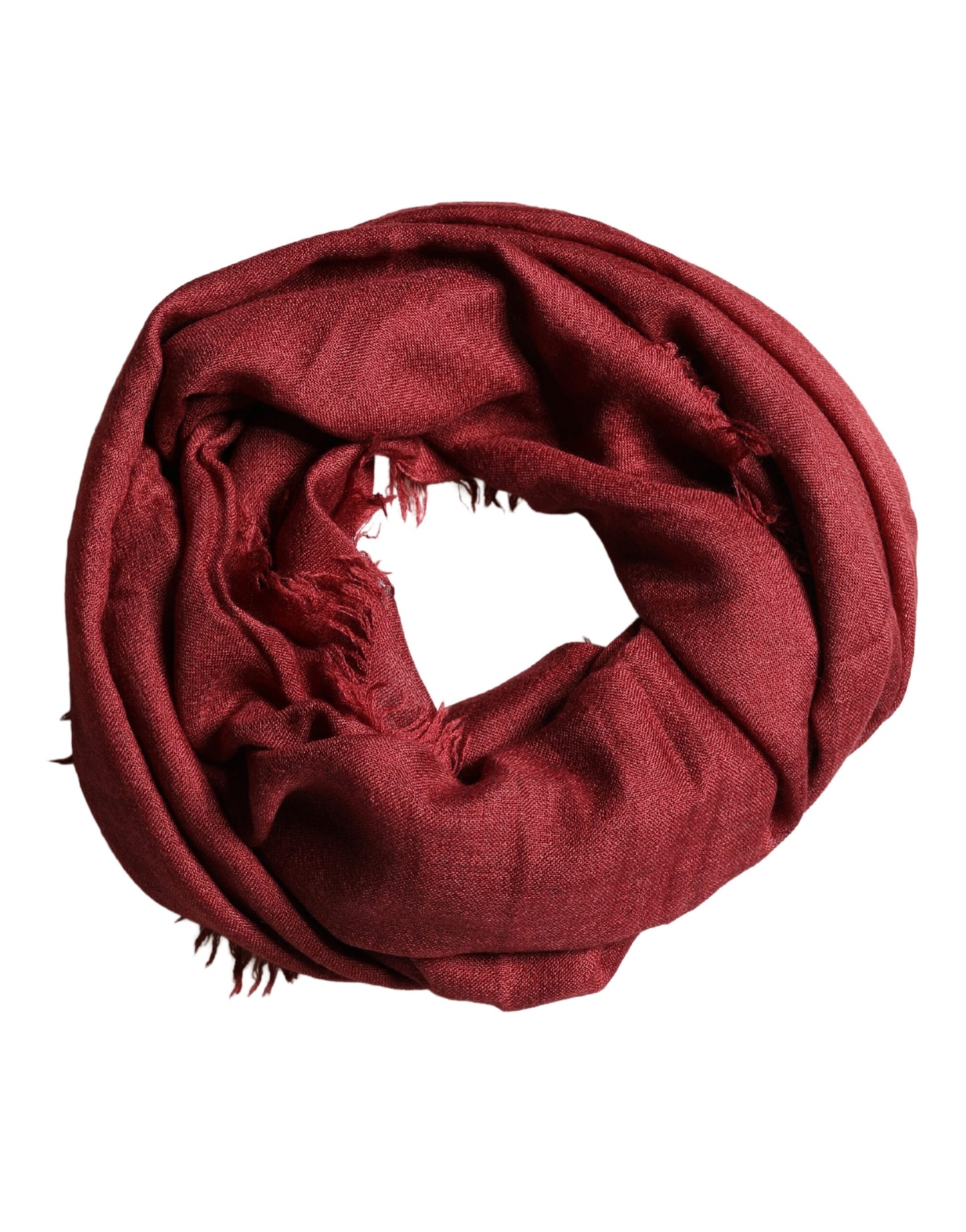 Red Cashmere Silk Fringe Wrap Foulard 200cm X 70cm Scarf