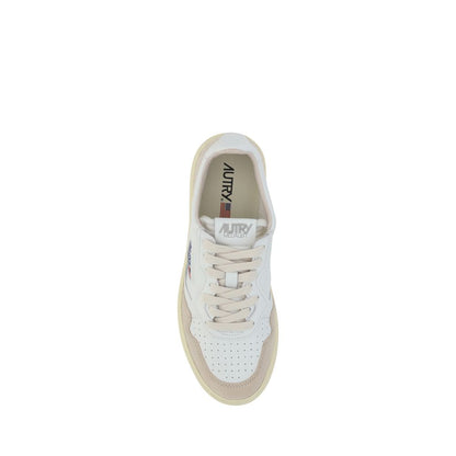 White Calf Leather Bos Taurus Low Top Sneakers