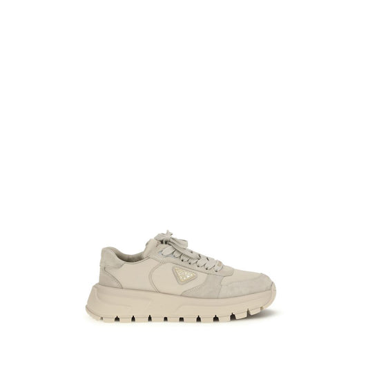 Beige Rubber Athletic Sneakers