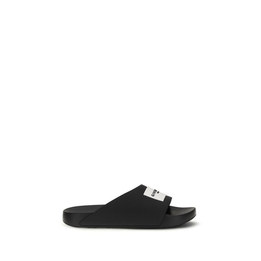 Black Rubber Slippers