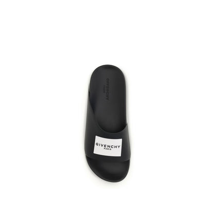 Black Rubber Slippers
