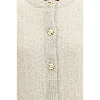 Beige Wool Cardigan