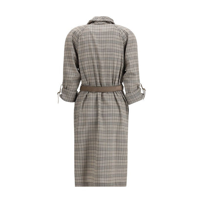 Gray Wool Casual Dress
